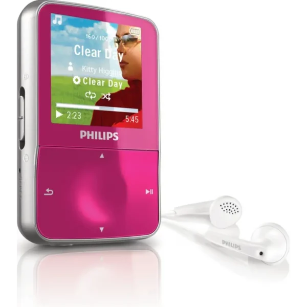 Philips GoGear SA1VBE04PA/02 MP3/MP4 player 4 GB Pink, Silver