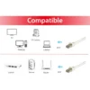 Equip Cat.6A Pro S/FTP Patch Cable, 1m, White