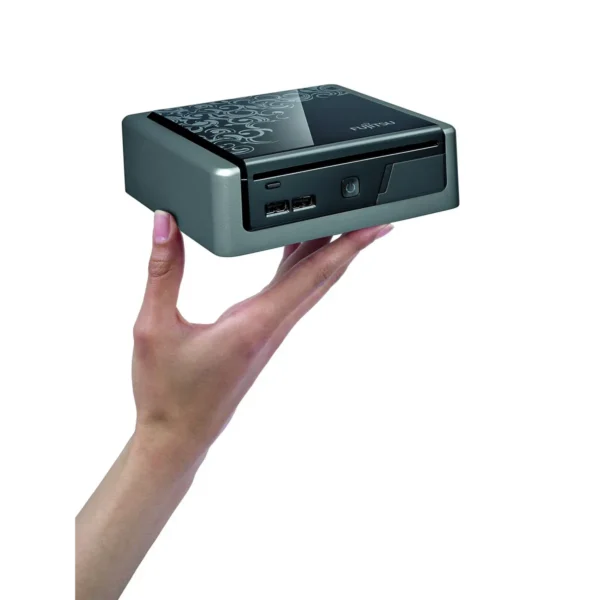 Fujitsu ESPRIMO Q1500 Intel® Pentium® Dual-Core T4300 4 GB DDR2-SDRAM 320 GB Intel® GMA 4500MHD Windows 7 Home Premium Small Desktop PC Black, Silver