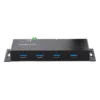 StarTech.com 4-Port Industrial USB 3.0 Hub with ESD Protection~4-Port USB 3.0 Hub – 5Gbps – Metal Industrial USB-A Hub – Wall or Desk Mountable USB Data Hub – TAA Compliant USB Expander Hub