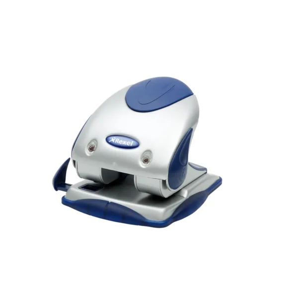 Rexel Precision 240 2 Hole Punch Silver/Blue