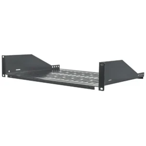 Intellinet 19″ Cantilever Shelf, 2U, Fixed, Depth 350mm, Max 15kg, Black, Three Year Warranty