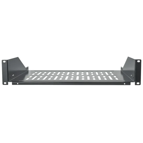 Intellinet 19″ Cantilever Shelf, 2U, Fixed, Depth 350mm, Max 15kg, Black, Three Year Warranty