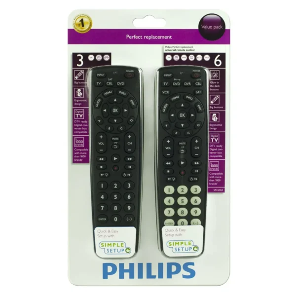 Philips Perfect replacement Universal remote control SRC2063/27