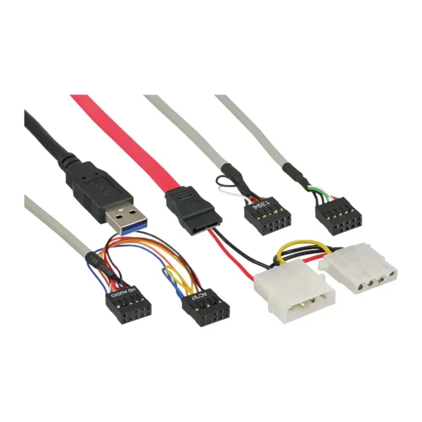 InLine Front panel for 5.25″ bay, Card Reader, Audio, eSATA/1 USB3.0 / 6 USB2.0 ports
