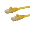 StarTech.com 7ft CAT6 Ethernet Cable – Yellow CAT 6 Gigabit Ethernet Wire -650MHz 100W PoE RJ45 UTP Network/Patch Cord Snagless w/Strain Relief Fluke Tested/Wiring is UL Certified/TIA