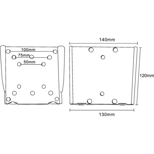 InLine Wall Bracket for TFT 33-69cm 13-27″ max. 30kg