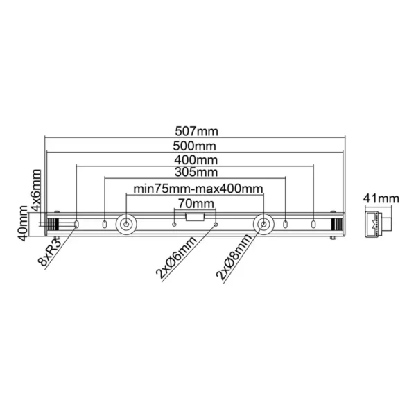 Multibrackets M Universal Wallmount Black Small