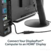 StarTech.com DisplayPort to HDMI Adapter – DP 1.2 to HDMI Video Converter 1080p – DP to HDMI Monitor/TV/Display Cable Adapter Dongle – Passive DP to HDMI Adapter – Latching DP Connector