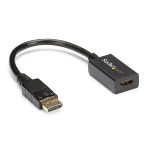 StarTech.com DisplayPort to HDMI Adapter – DP 1.2 to HDMI Video Converter 1080p – DP to HDMI Monitor/TV/Display Cable Adapter Dongle – Passive DP to HDMI Adapter – Latching DP Connector