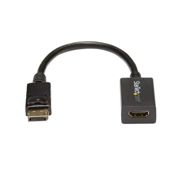 StarTech.com DisplayPort to HDMI Adapter – DP 1.2 to HDMI Video Converter 1080p – DP to HDMI Monitor/TV/Display Cable Adapter Dongle – Passive DP to HDMI Adapter – Latching DP Connector