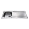 CDA KA21SS kitchen sink Top-mounted sink Rectangular Stainless steel
