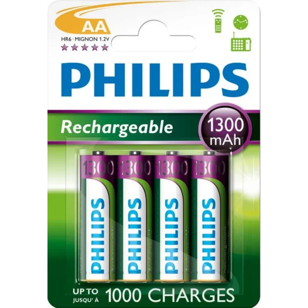 Philips R6B4A130/27 household battery Rechargeable battery AA Nickel-Metal Hydride (NiMH)
