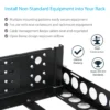 StarTech.com 3U Fixed 19″ Adjustable Depth Universal Server Rack Rails