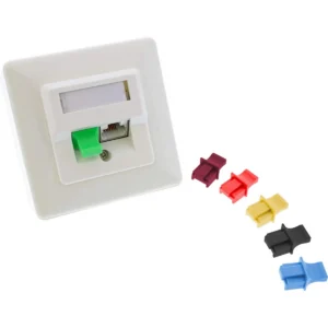 InLine Dust cover for RJ45 female, yellow, 10pcs.