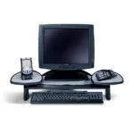 Kensington Flat Panel Monitor Stand Desk Black