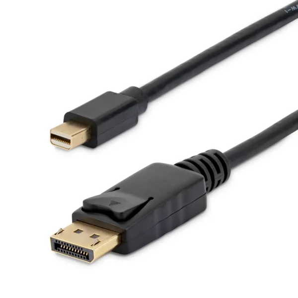 StarTech.com 6ft (2m) Mini DisplayPort to DisplayPort 1.2 Cable – 4K x 2K UHD Mini DisplayPort to DisplayPort Adapter Cable – Mini DP to DP Cable for Monitor – mDP to DP Converter Cord