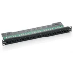 Equip 25-Port Cat.3 RJ45 ISDN Patch Panel, Black