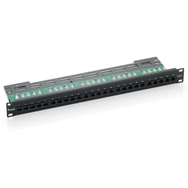 Equip 25-Port Cat.3 RJ45 ISDN Patch Panel, Black