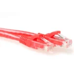 ACT Red 2 meter U/UTP CAT6 patch cable snagless with RJ45 connectors