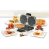 Unold 48241 waffle iron 2 waffle(s) 1300 W Black, Silver
