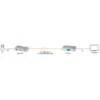 Lindy 300m Fibre Optic DVI-D Single Link, RS232 Extender