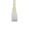 StarTech.com 100ft CAT6 Ethernet Cable – White CAT 6 Gigabit Ethernet Wire -650MHz 100W PoE RJ45 UTP Molded Network/Patch Cord w/Strain Relief/Fluke Tested/Wiring is UL Certified/TIA