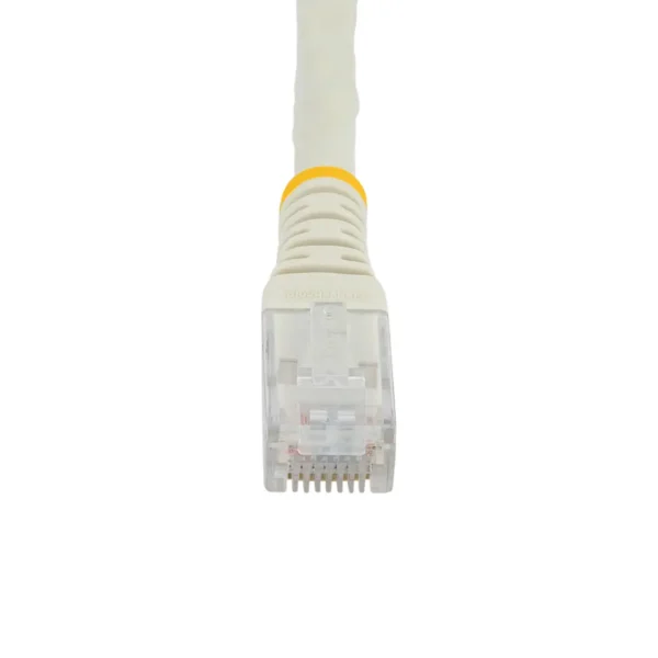 StarTech.com 100ft CAT6 Ethernet Cable – White CAT 6 Gigabit Ethernet Wire -650MHz 100W PoE RJ45 UTP Molded Network/Patch Cord w/Strain Relief/Fluke Tested/Wiring is UL Certified/TIA