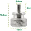 InLine Thumbscrews for enclosures, aluminium, silver, 10pcs. pack