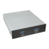 InLine PC Front Panel 3.5″ Bay with 2x USB 3.0 Port internal 19 Pin Connector
