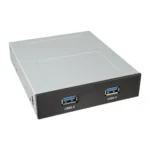 InLine PC Front Panel 3.5″ Bay with 2x USB 3.0 Port internal 19 Pin Connector
