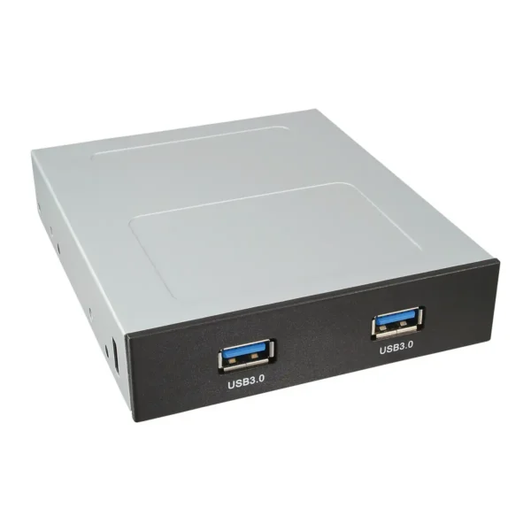 InLine PC Front Panel 3.5″ Bay with 2x USB 3.0 Port internal 19 Pin Connector