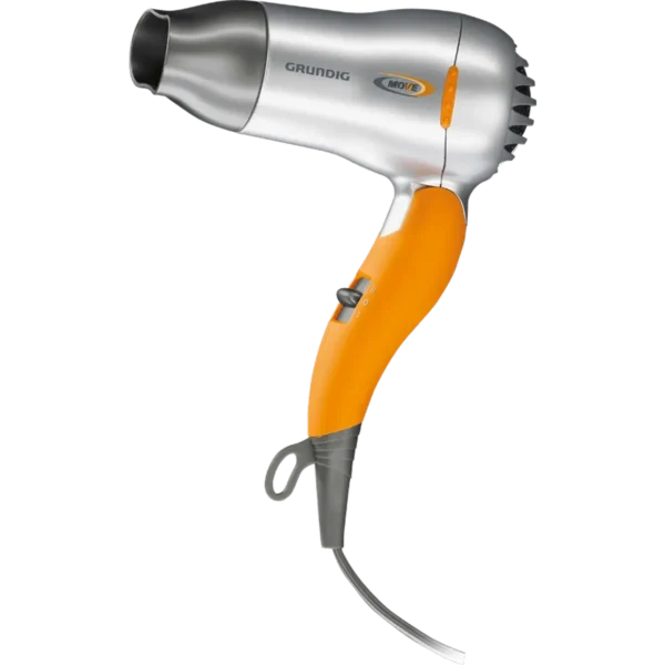 Grundig HD 2509 hair dryer 1500 W Orange, Silver