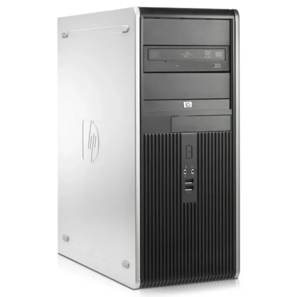 HP Compaq dc7800p Intel® Core™2 Duo E8400 2 GB DDR2-SDRAM 250 GB HDD Windows Vista Business Mini Tower PC Black, Silver