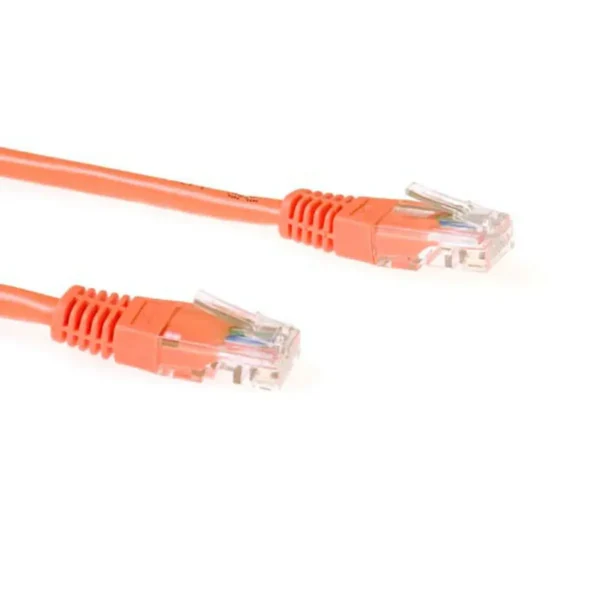 ACT Orange 15 meter U/UTP CAT5E patch cable with RJ45 connectors