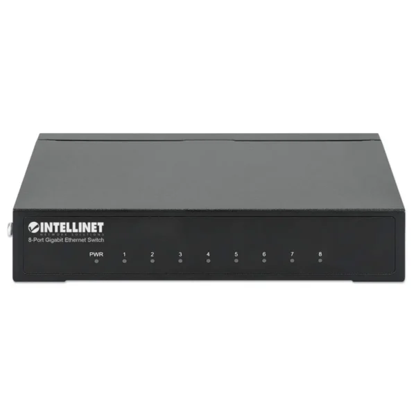Intellinet 8-Port Gigabit Ethernet Switch, Desktop size, Metal Housing, IEEE 802.3az (Energy Efficient Ethernet)