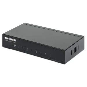 Intellinet 8-Port Gigabit Ethernet Switch, Desktop size, Metal Housing, IEEE 802.3az (Energy Efficient Ethernet)