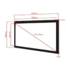 Multibrackets M 16:9 Framed Projection Screen 500×281, 226″