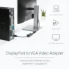 StarTech.com DisplayPort to VGA Adapter – Active DP to VGA Converter – 1080p Video – DisplayPort Certified – DP/DP++ Source to VGA Monitor Cable Adapter Dongle – Latching DP Connector