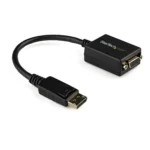 StarTech.com DisplayPort to VGA Adapter – Active DP to VGA Converter – 1080p Video – DisplayPort Certified – DP/DP++ Source to VGA Monitor Cable Adapter Dongle – Latching DP Connector