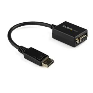 StarTech.com DisplayPort to VGA Adapter – Active DP to VGA Converter – 1080p Video – DisplayPort Certified – DP/DP++ Source to VGA Monitor Cable Adapter Dongle – Latching DP Connector