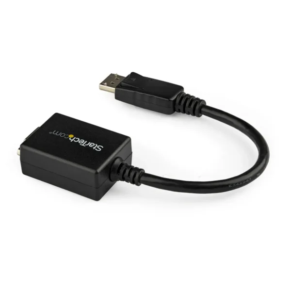 StarTech.com DisplayPort to VGA Adapter – Active DP to VGA Converter – 1080p Video – DisplayPort Certified – DP/DP++ Source to VGA Monitor Cable Adapter Dongle – Latching DP Connector