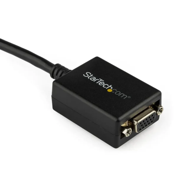 StarTech.com DisplayPort to VGA Adapter – Active DP to VGA Converter – 1080p Video – DisplayPort Certified – DP/DP++ Source to VGA Monitor Cable Adapter Dongle – Latching DP Connector