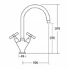 CDA TC41CH kitchen faucet Chrome