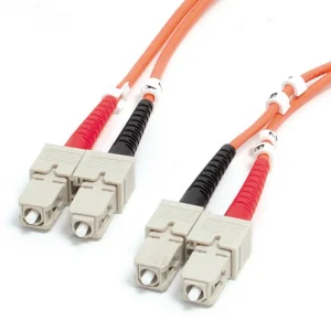 StarTech.com 1m (3.3ft) SC to SC OM1 Multimode Fiber Optic Cable, 62.5/125 Fiber Size, 10G Networks – LSZH Fiber Patch Cord