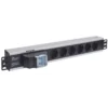 Intellinet 19″ 1.5U Rackmount 6-Output Power Distribution Unit (PDU) EU CEE 7/3 Outlets, With Double Air Switch, No Surge Protection, Built-in 1.8m Power Cord with EU CEE 7/4 Plug