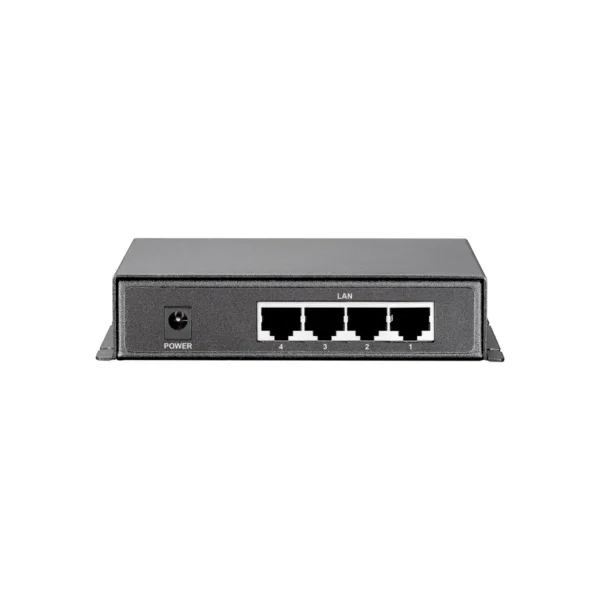 LevelOne 5-Port Fast Ethernet PoE Switch, 802.3af PoE, 4 PoE Outputs, 61.6W, excl. power adapter