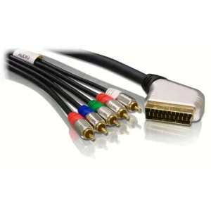 Philips SWV5540/10 video cable adapter 5 m SCART (21-pin) 5 x RCA Black