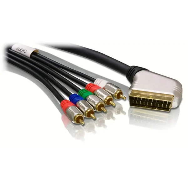 Philips SWV5540/10 video cable adapter 5 m SCART (21-pin) 5 x RCA Black