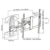 InLine TV Wall Bracket for TFT / LED / Plasma 81 – 178cm 32 – 70″ max. 45kg